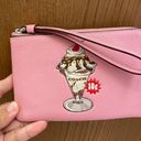 Coach Corner Zip Wristlet With Sundae Graphic Photo 3