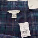 American Eagle New  Plaid Pleated Skirt Navy Blue Size 14 Photo 13