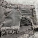 Pistola  Jean Shorts Denim Distressed Raw Hem Cut Off Gray Small Photo 4