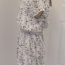 Rails  Karla White Mocha Leopard Blouson Dress Photo 6