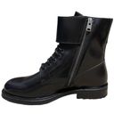 ALLSAINTS Black Brigade Calf Leather Boots Size 11 NIB Photo 1