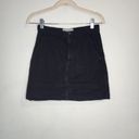 Everlane  Black Denim Women 00 Short Basic Everyday The Stamp Canvas Mini Skort Photo 1