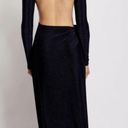 Meshki  Navy Christina Backless‎ Wrap Dress Size L NWT Photo 2