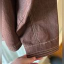 Westport  Woman Size 22/24 Brown Denim Jacket • Long Sleeved Button Up EGUC Photo 6
