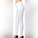 Wax Jean Wax size 14 white Women's High-Rise Push-Up Super Comfy 3-Button Skinny Jeans Photo 1