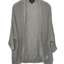 EXPRESS  Light Gray Knit Cardigan Sweater Women’s Size Medium Lightweight Design! Photo 0