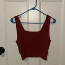 Thread and Supply XS extra small deep orange deep red burgundy top  Photo 0