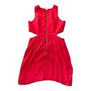 NBD  x Naven the twins womens large red mini dress cutout lace lattice sexy party Photo 4