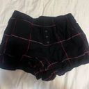 Plaid Pajama Shorts Black Size XS Photo 0