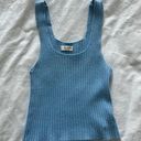 Brandy Melville Blue Knit Tank Top Photo 1