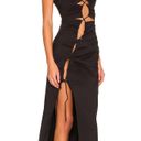 H:ours Revolve  Solid Black Doris Cut Out Dress Photo 11