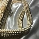 Antique vintage beaded pearl like white beaded purse. Photo 8