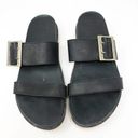 Sorel Like New  Women's Roaming Black Leather Platform Espadrille Sandal 9 Photo 1