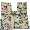 Disney ’s Alice Through the Looking Glass White Floral Capri Length Pants Size 10 Photo 0