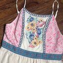 Flying Tomato Floral Embroidered Smock Back Sleeveless Dress Photo 5