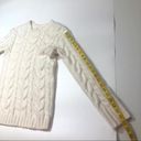 Rachel Parcell  White Cable Knit crew neck sweater Photo 6