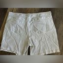 Lane Bryant  Bermuda Jean Denim Shorts Size 28 White Photo 2