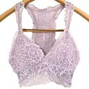 Aerie  Lavender Highlands Lace Longline Racerback Bralette XS Removable Pads Photo 0