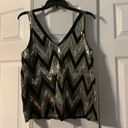 Ella Moss  Sequin V Neck Tank Top Photo 0