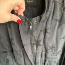 Rails  trey charcoal grey star print oversized jacket sz L Photo 6