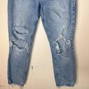 Abercrombie & Fitch Curve Love The Skinny High Rise SZ 27 / 4 Distressed Raw Hem Photo 2