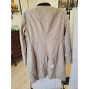 ALLSAINTS Rent the runway womens sz 10 All Saints tan and leather collar Leni wool coat Photo 5