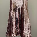 Champagne Sequin Slip On Sweetheart Dress Gold Photo 8