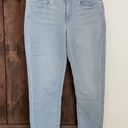 J.Jill  Denim Jeans Womens 8 Authentic Fit Cropped Light Wash Fringe Hem Boho Photo 0