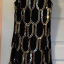 Black / Gold Sequin Dress Size 8 Photo 1