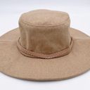 Harper NEW ASN The  Hat Boho Western Braided Floppy Tan Felt Boater Hat Bohemian Photo 3