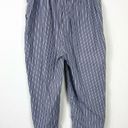 Dress Barn  Grey & White Striped Drawstring Ankle Capri Pants Size 16W Photo 1