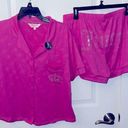 Juicy Couture NWT  Magenta XLarge Shirt Sleeve Short Pajama PNK JC CRWN Set Photo 0