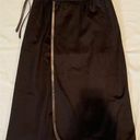 Gucci New VTG 70's  42 US 4 6 100% Cashmere Skirt Leather Midi Faux Wrap Full Photo 0