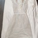 Storia  Lace Up White Dress with Cream Undertones New Size S White Party Photo 2