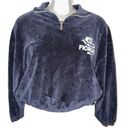 Fiorucci  Velour 1/4 Zip Sweatshirt Size L Photo 0