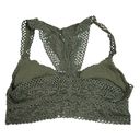 Aerie green floral lace racerback bralette Photo 1