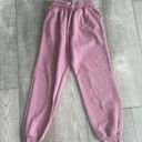 Zenana Outfitters Size XS Dusty Pink High-Waisted Jogger Sweatpants Photo 2