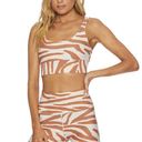 Beach Riot NWT  Leah Zebra Print Sports Bra, S Photo 0