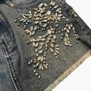 Free People DENIM & RHINESTONE SKIRT - SZ 2 - EUC Photo 4