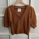 Abercrombie & Fitch  Brown Puff Sleeve Cardigan Photo 1