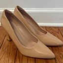 nude closed toe square high heel Tan Size 9 Photo 0