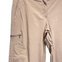 L.L.Bean  Size 8 Reg Comfort Trail Capri Brown Stretch Nylon Outdoor Hiking Cargo Photo 5