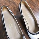 Salvatore Ferragamo Ferragamo • vintage heels pumps cap toe two tone black white patent leather Photo 4