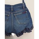 Handmade Vintage  Jean Purse Denim Shoulder Bag Jurse Ruffle Western Y2K Retro Photo 4