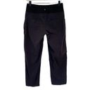 prAna  Summit Crop Pants Capri Sz Small Black Nylon Hiking Outdoors Photo 4