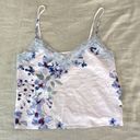 In Bloom NWOT  By Jonquil Satin And Lace Floral Pajama Tank Sz Small Photo 0