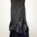 Cache  Black Formal Strapless Gown with Rosettes - size 2 Photo 4