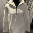 Marc New York 🌸NWT MARC OF NEW YORK WHITE ZIP PULLOVER FLEECE SIZE MEDIUM 🌸 Photo 0