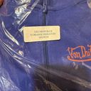 Von Dutch  Zippered Blue Hoodie Size Medium Deadstock Photo 4