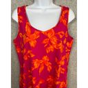 Lands'End  Swim Coverup Dress Medium/Large Sleeveless Floral Ruffle Stretch Photo 1